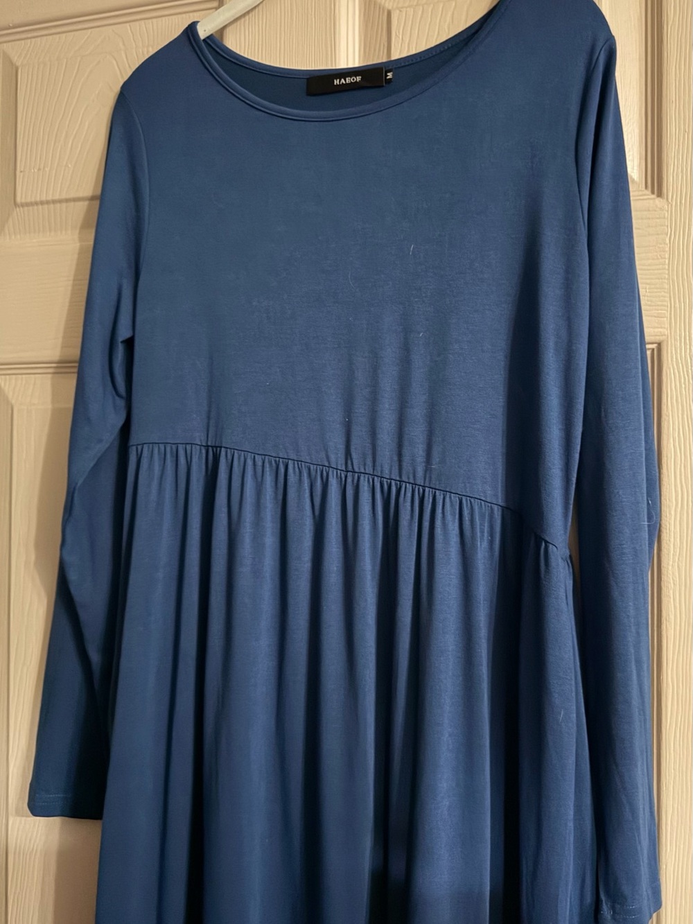 Adore Navy Long-Sleeve Maxi Dress